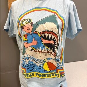 Steven Rhodes Light Blue Graphic Tee